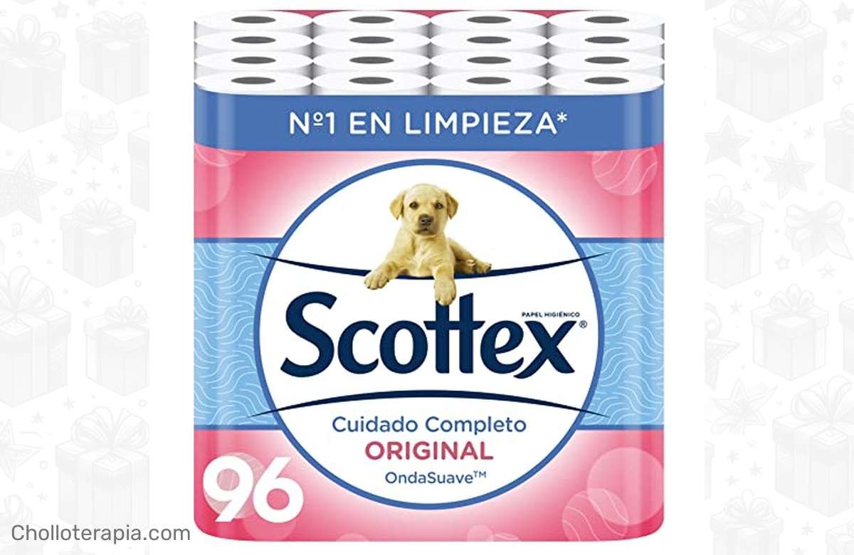 ¡Ofertón! Scottex Original: 96 rollos en 6 packs de 16 rollos ¡Para no dejar escapar!