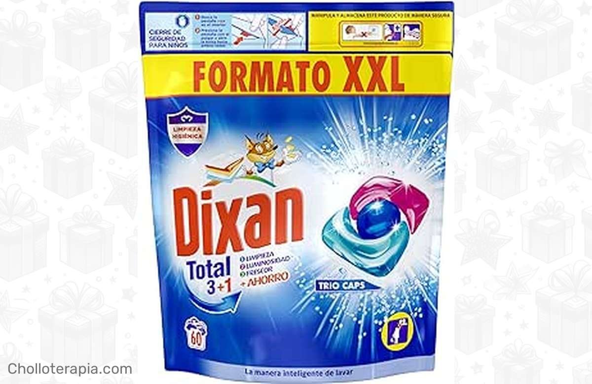¡Ofertón exclusivo de Dixan Total! Limpieza, luminosidad y frescor en 60 lavados