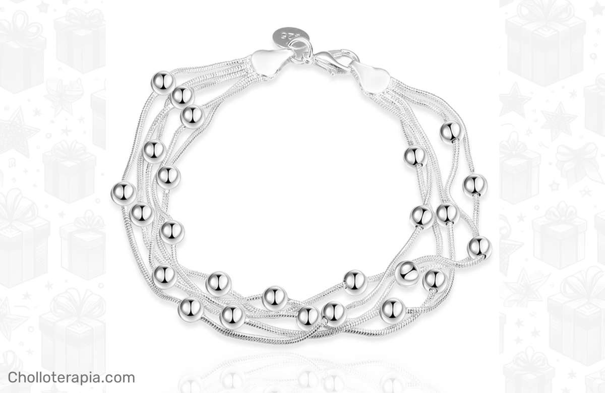 ¡Ponte a la moda con esta pulsera de plata 925 y serás el centro de atención!