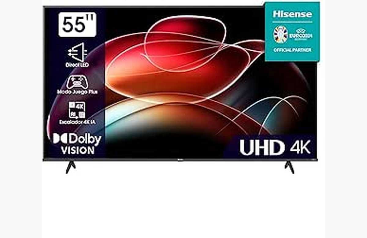 ¡Oferta explosiva! Sácale partido al mejor diversión con el Hisense 55A6K UHD 4K Smart TV