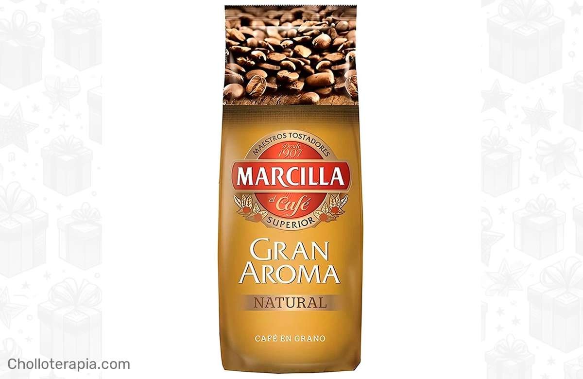 ¡Saborea el café más irresistible! Obtén ya el café en grano Marcilla Gran Aroma Natural 1kg a un precio increíble. ¡Una ganga imperdible para los auténticos amantes del buen café!