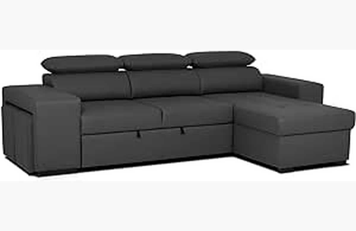 ¡No te pierdas la oportunidad de tener un sofá cama de lujo con asientos ajustables, puffs y estilo moderno a un precio increíble!