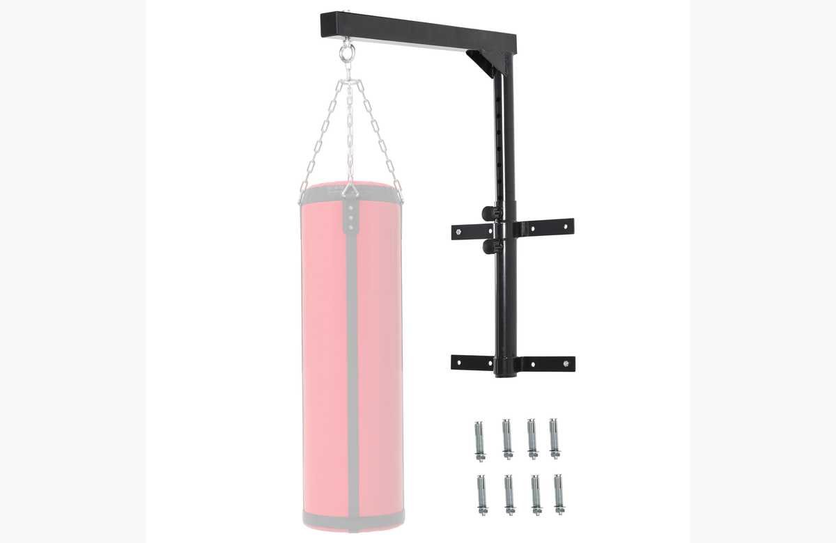 ¡Ahorra espacio y golpes con el Soporte de Pared Regulable para Saco de Boxeo de HOMCOM! ¡Descuento increíble, no te lo pierdas! ¡Compra ahora!