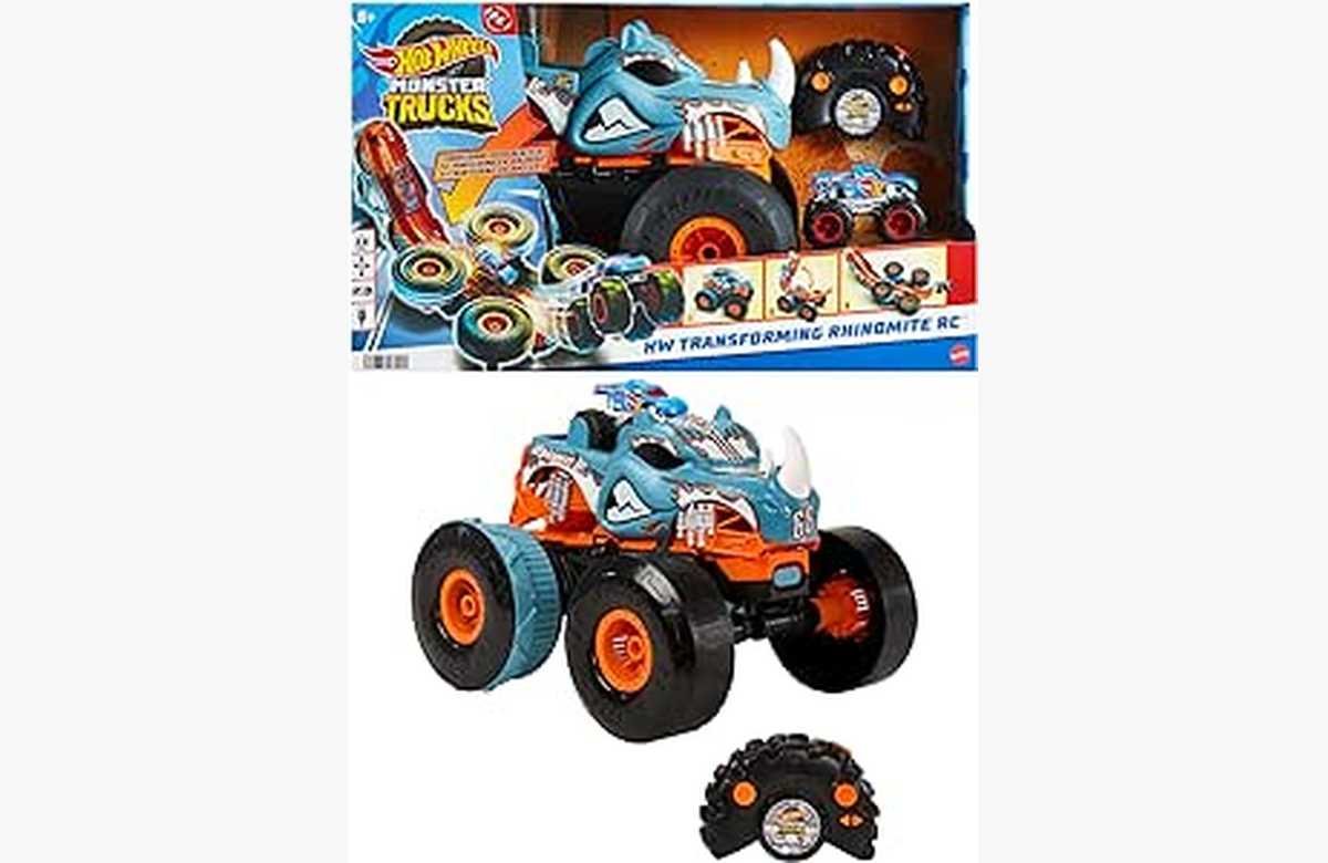 ¡El juguete que te dejará boquiabierto! Descubre el impresionante Hot Wheels RC Rhinomite, un coche que se convierte en pista. ¡No te quedes sin el tuyo!