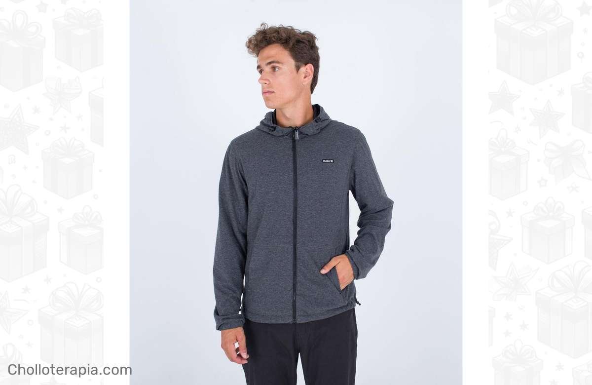 ¡Vístete a la moda con la chaqueta Hurley para hombre en Auburn BLACKCHARCOALHEATHER! ¡Compra ahora y destaca con estilo!