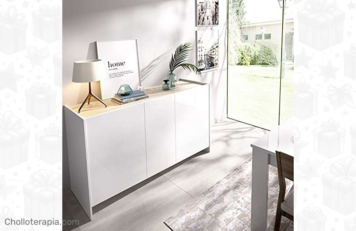 Consigue ya tu Aparador de Madera Blanca para darle estilo a tu casa con DeKit Grupo Rimobel. ¡Compra ya!