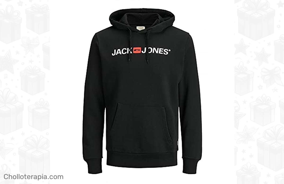 Hoodie JACK & JONES con logo: ¡Oferta que no puedes dejar pasar!