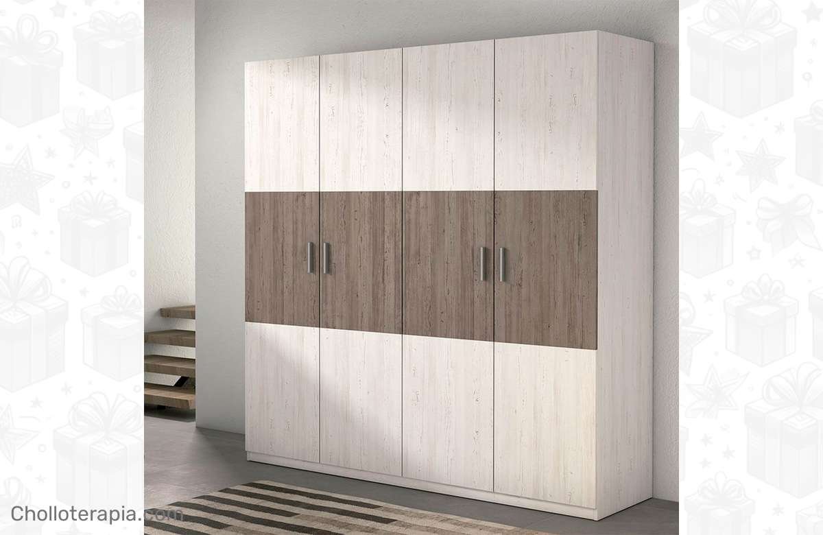 Increíble descuento en Armario Monika 4 puertas. ¡No lo dejes pasar!