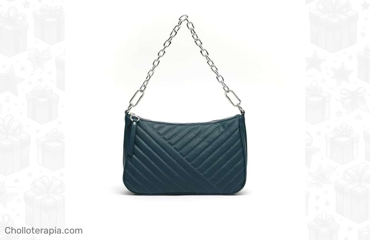 No te quedes sin él! Bolso de hombro acolchado MISAKO Froi en Azul, ¡el precio más bajo!