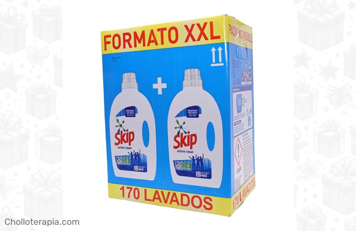 ¡Ahorra a lo grande! Detergente Líquido Active Clean: 170 lavados por solo 85