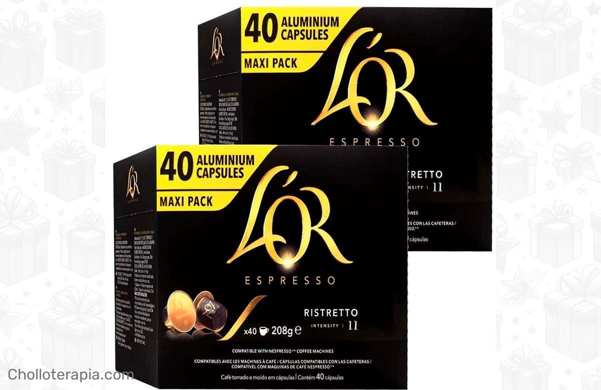 ¡Ahorra a lo grande en el pack de 80 cápsulas Nespresso Ristretto L’OR! ¡No te lo puedes perder!