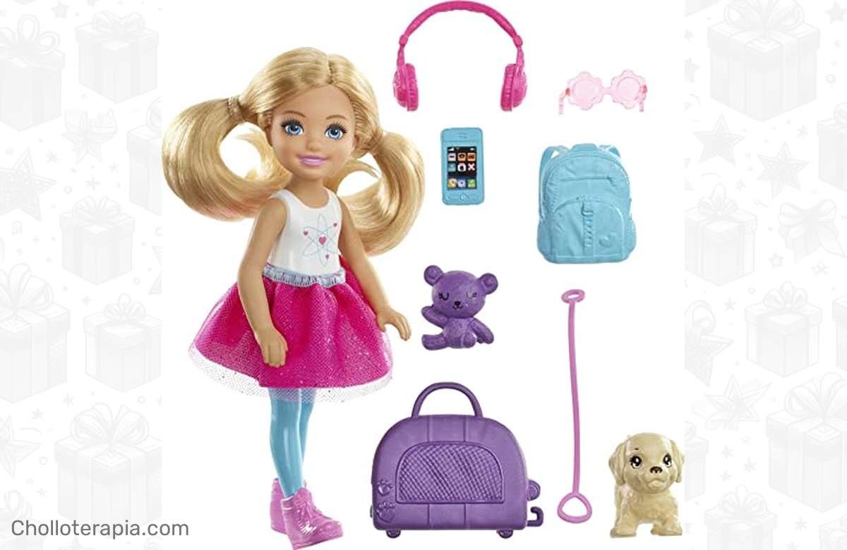 ¡Ahorra con esta única oferta de Chelsea Barbie y su perrito para un viaje inolvidable!