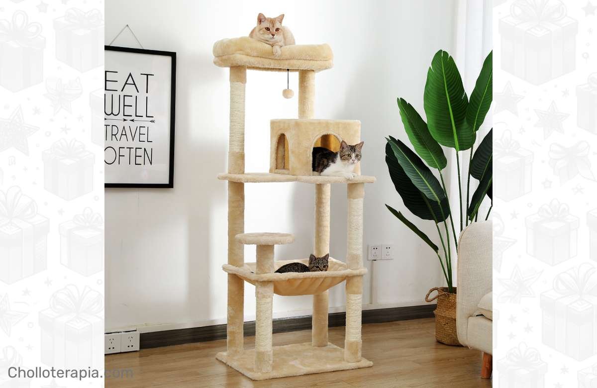 ¡Ahorra en grande y consiente a tu gato con el árbol de lujo más tentador del mercado!