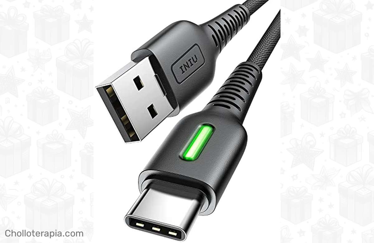 ¡Ahorra en tu próxima compra! Cable USB C INIU 1.8m con Carga Rápida – ¡No te lo pierdas!