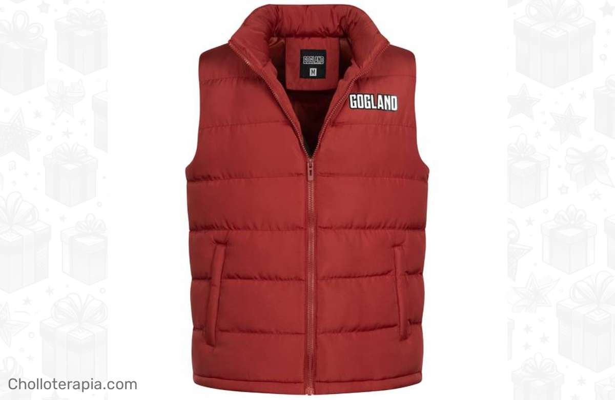 ¡Aprovecha la oferta del chaleco acolchado rojo GOGLAND® Tjörn y dale un toque de estilo a tu invierno!