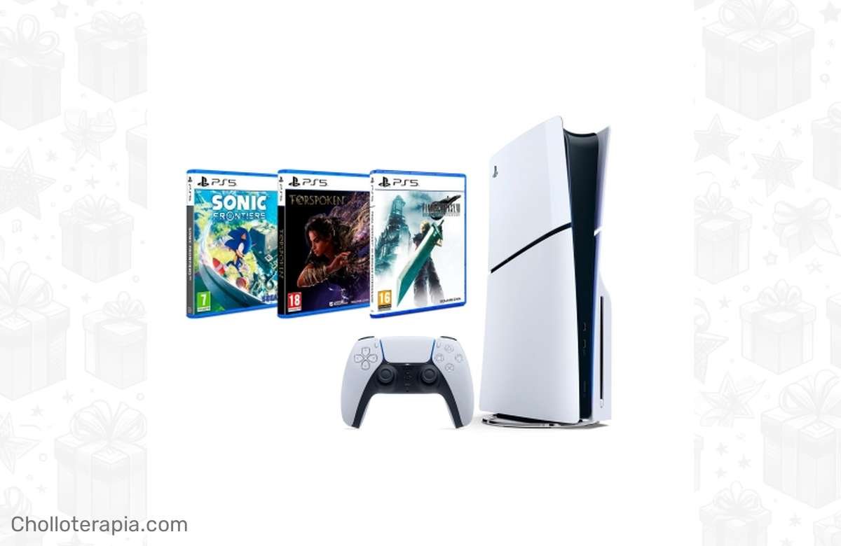 ¡Aprovecha la super oferta: PlayStation 5 Slim de 1TB con los juegos más esperados – Final Fantasy VII Remake Integrade, Forspoken y Sonic Frontiers! ¡No dejes pasar esta oportunidad única a precio de ganga!