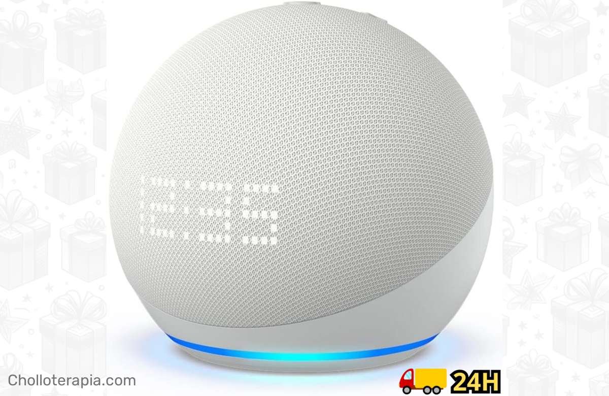 ¡Aprovecha la súper rebaja del Amazon Echo Dot con reloj digital y pantalla!