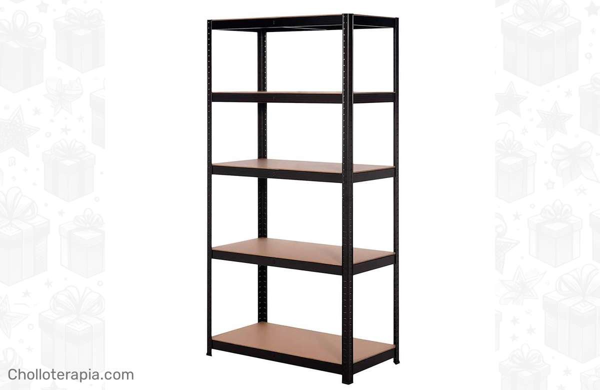 ¡Aprovecha ya esta oferta única en estantería metálica con capacidad de 875kg! ¡Ordena tu garaje con estilo y comodidad!