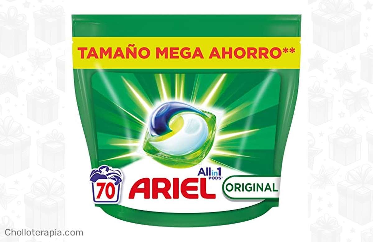 ¡Arrasa con la suciedad! Detergente Ariel en cápsulas, 70 lavados para una limpieza imbatible. ¡Aprovecha ya!