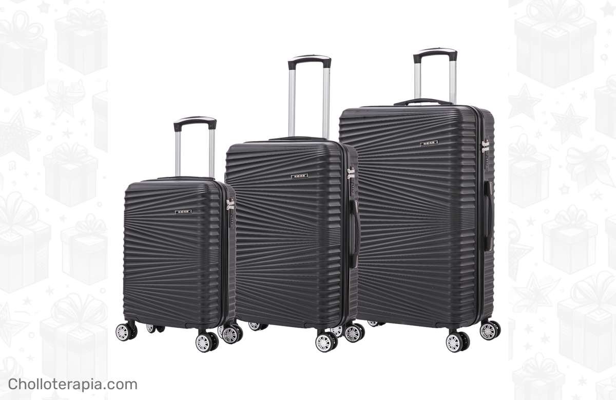 ¡Arrasa en tus viajes con estas maletas elegantes y seguras!
