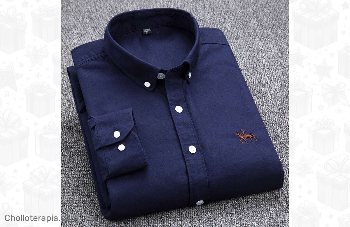 ¡Consigue tu camisa de negocios casual en algodón Oxford premium! ¡Tallas grandes disponibles!