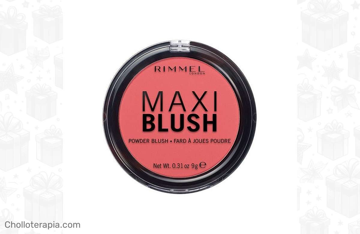 ¡Consigue un rostro vibrante con el colorete Rimmel London Maxi Blush Powder a un precio único!