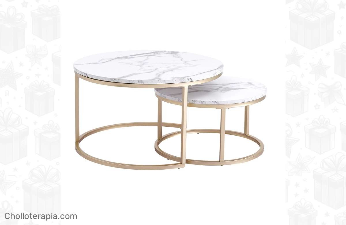 ¡Dale estilo a tu sala con esta mesa de mármol!
