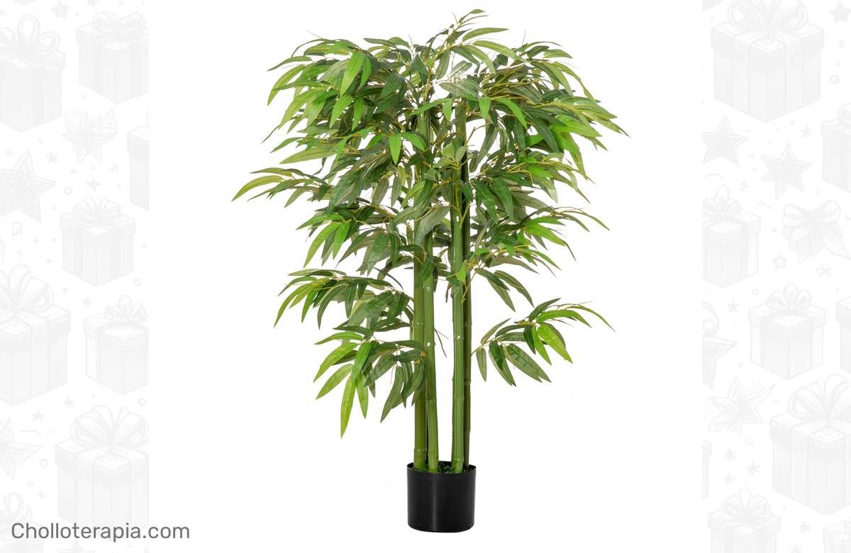¡Dale vida a tu casa con este Bambú Artificial de 140 cm! ¡No te arrepentirás!
