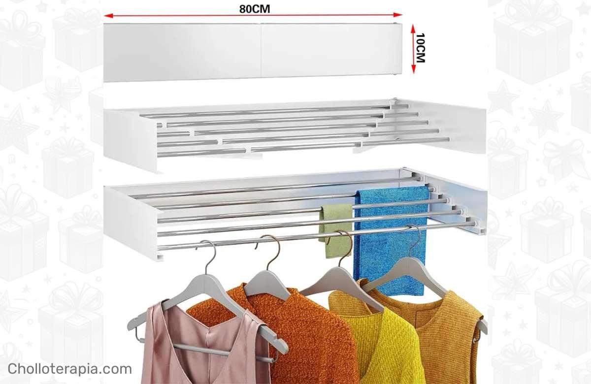 ¡Descubre el tendedero plegable Mikomika y dile adiós al desorden en tu hogar!