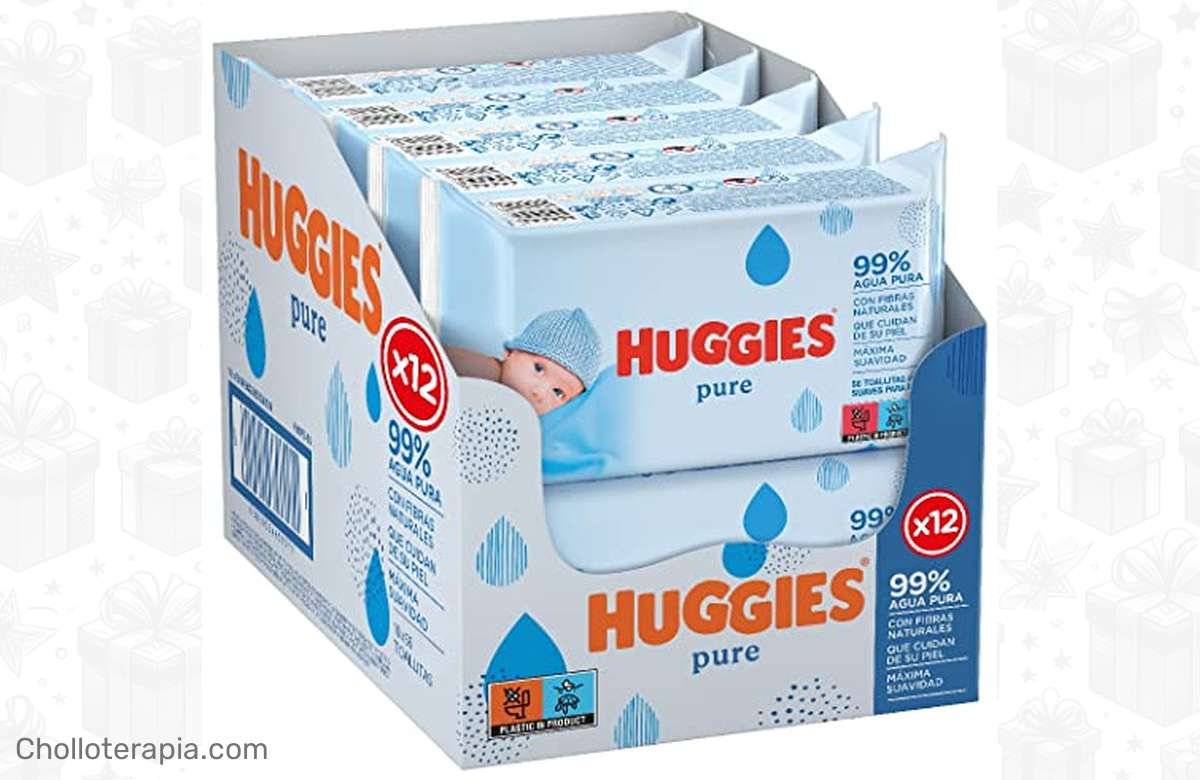 ¡Descuento brutal! 675 toallitas Huggies Pure para bebé a precio de locura. ¡Corre que vuelan!