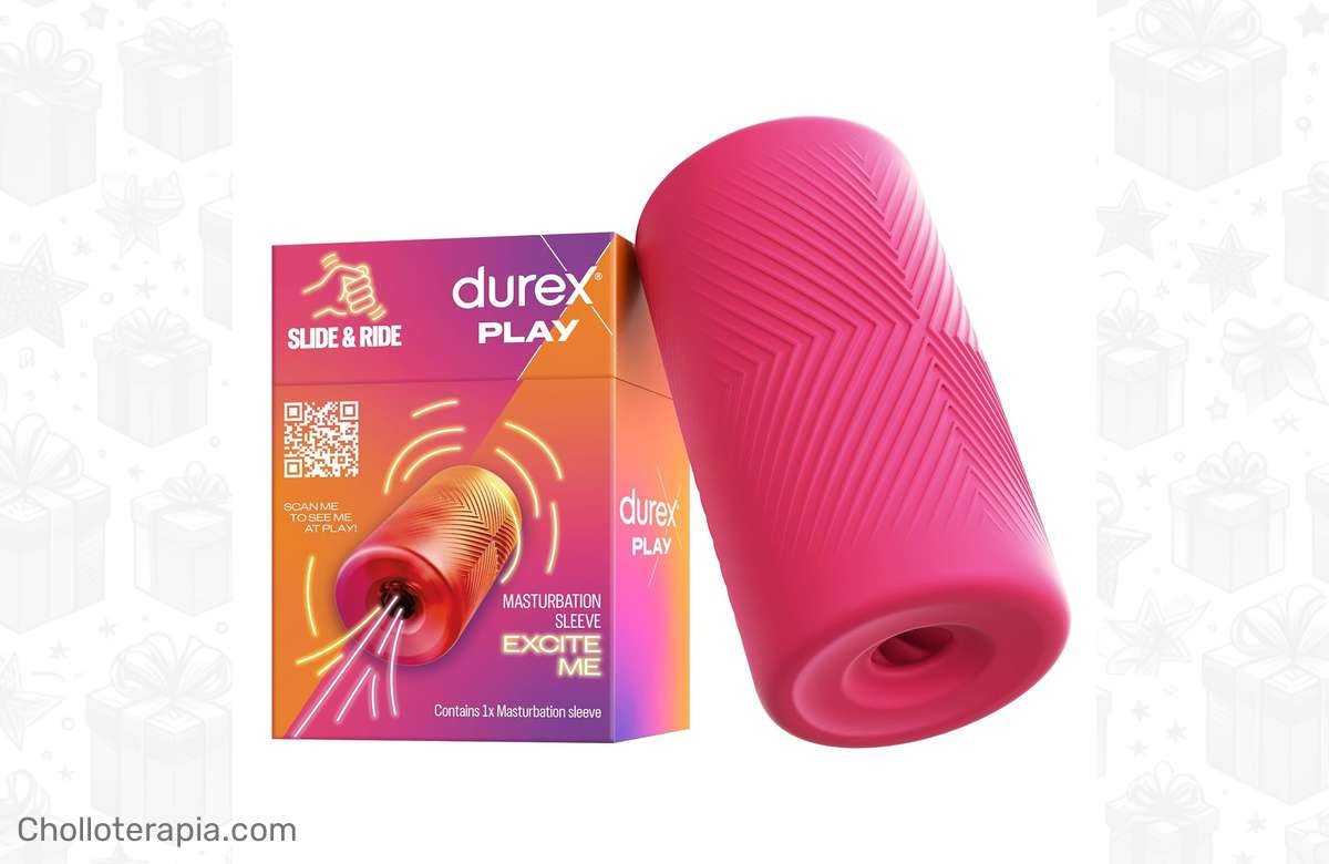 ¡Deslízate y goza como nunca con el Masturbador Durex Slide & Ride!