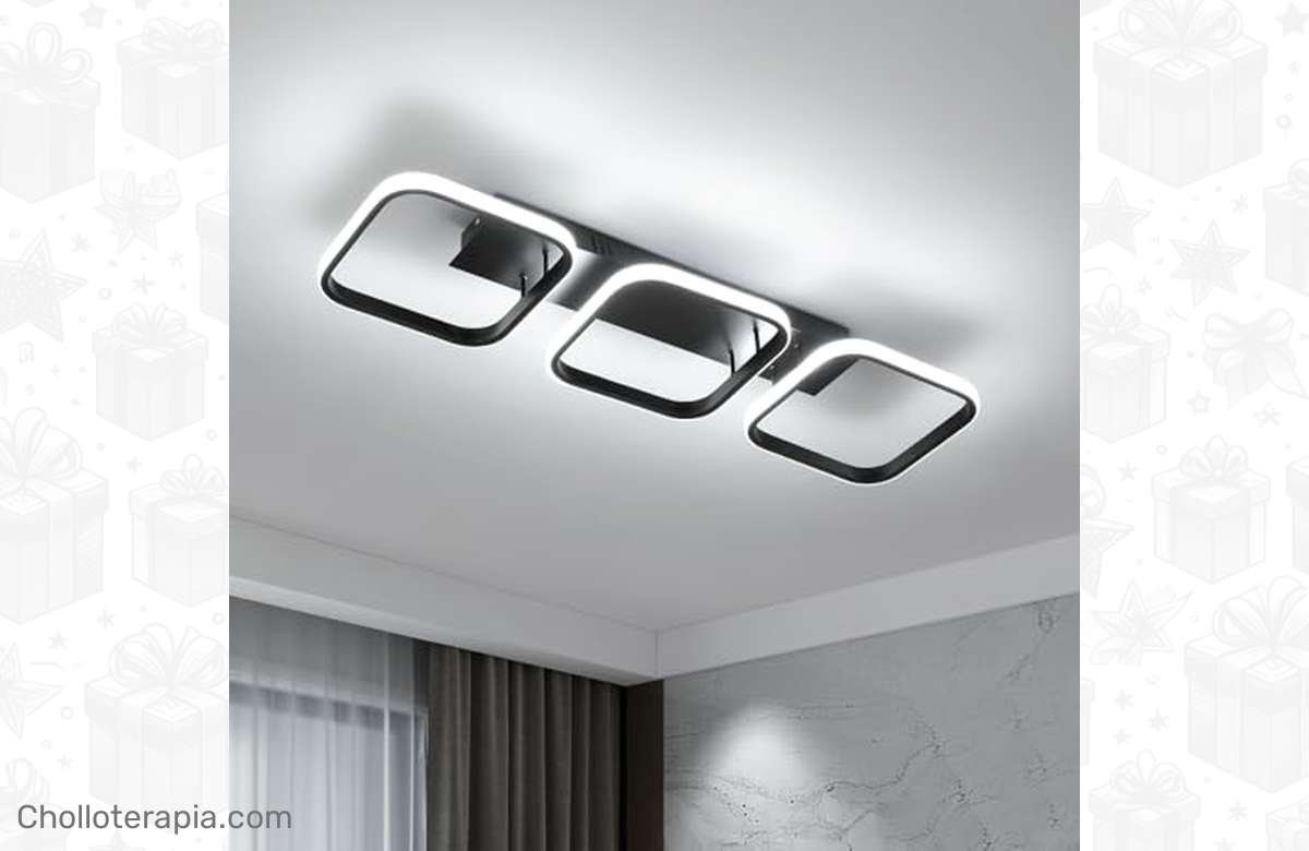 ¡Ilumina tu hogar con estilo! Lampara de Techo LED, 40W Plafon Negro en oferta. ¡No te lo puedes perder!