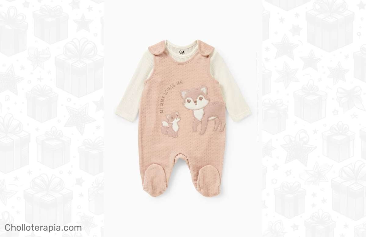 ¡Increíble oferta! Conjunto de pelele Mapache – 2 piezas a precio de ganga.