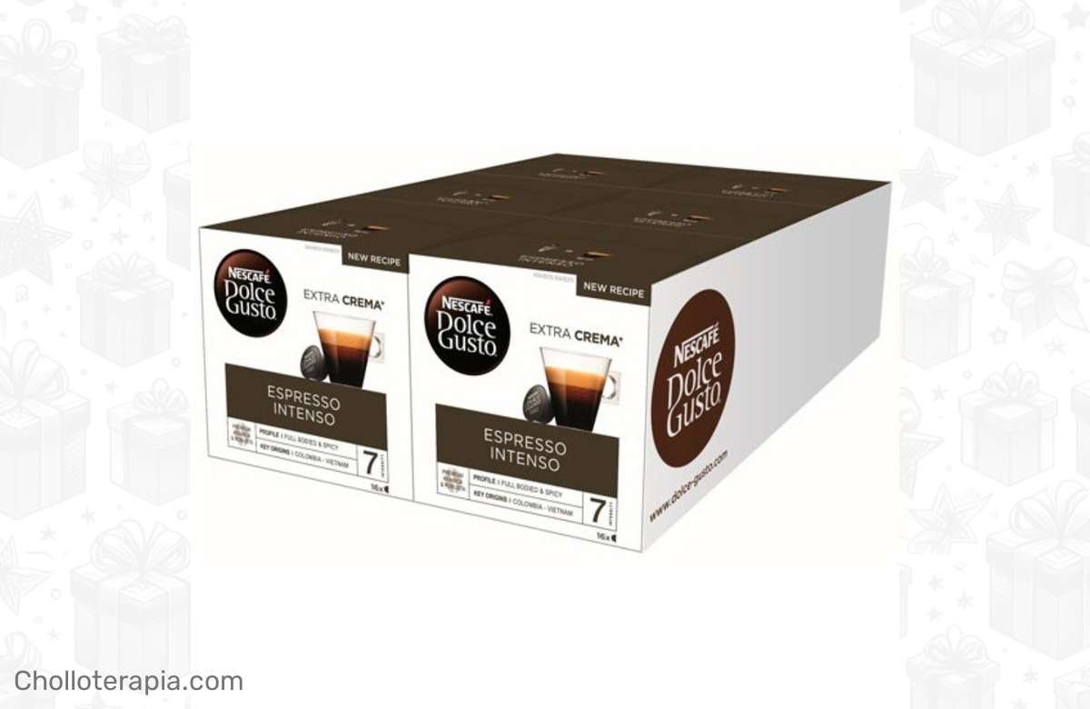 ¡Increíble oferta! Pack 96 cápsulas Dolce Gusto Espresso Intenso a precio de locura. ¡Corre que vuelan!