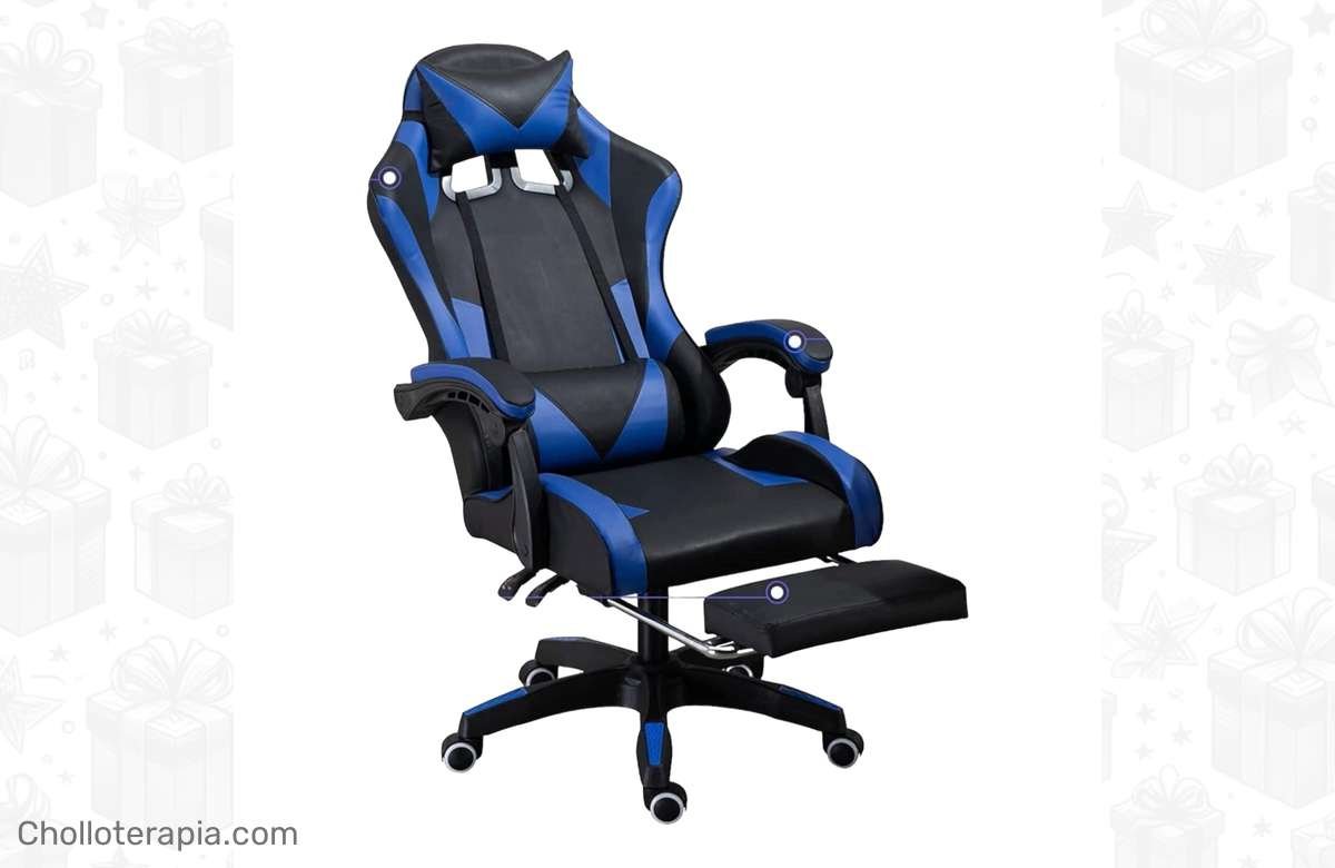 ¡Increíble oferta en Silla Gaming Ergonómica de Piel Sintética! ¡No te la pierdas!