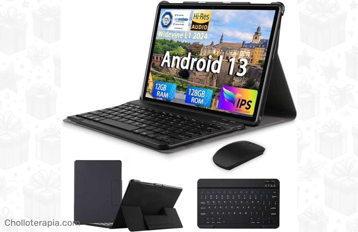 ¡Increíble oferta para potenciar tu trabajo y entretenimiento! Tablet de 10 Pulgadas con 12GB de RAM y 128GB de ROM más funda, teclado y ratón incluidos. ¡No te lo pierdas!