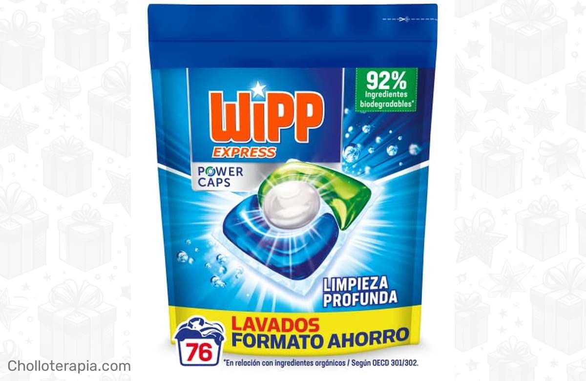 ¡Lava tus prendas en agua fría como un profesional con Wipp Express Power Caps!