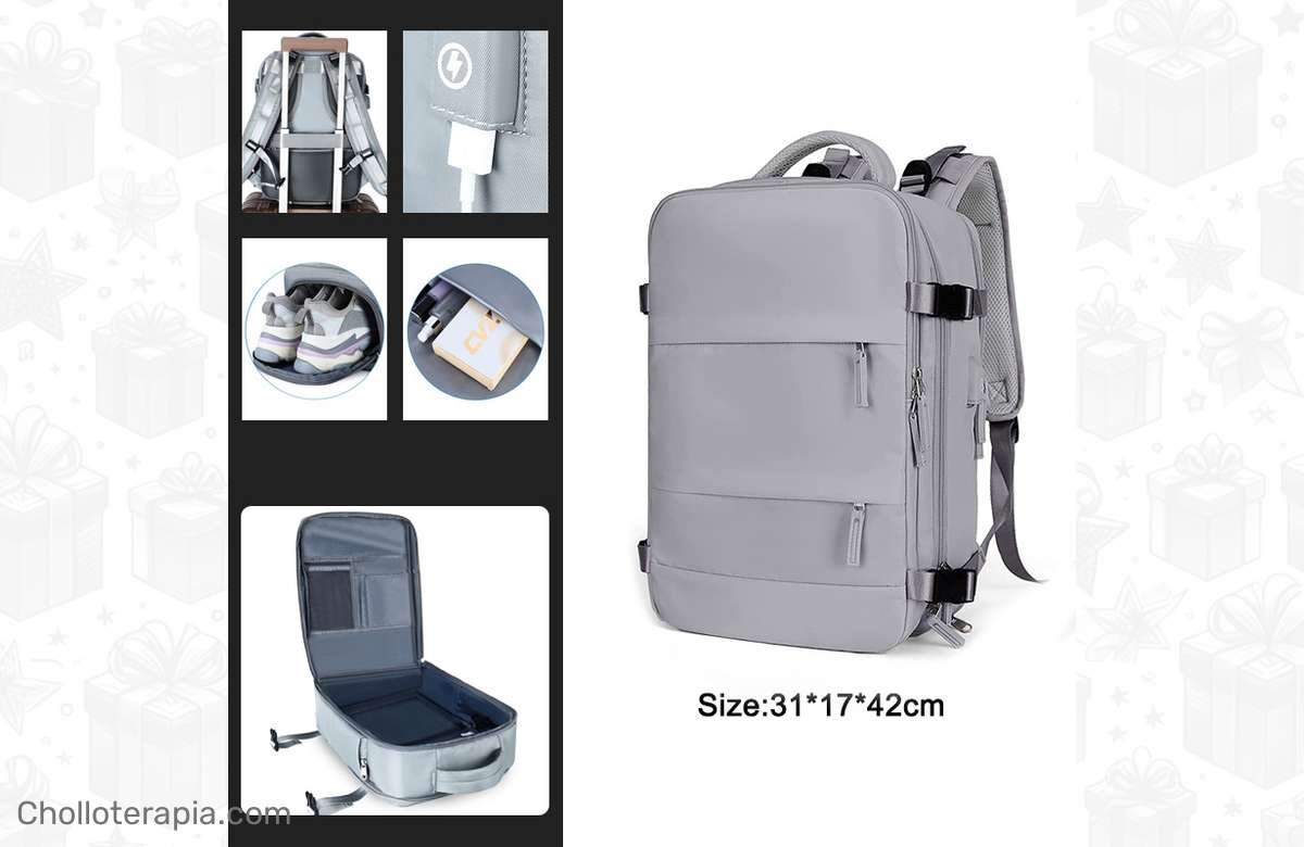 ¡Lleva contigo todo lo que necesitas con esta mochila inteligente para tus viajes!