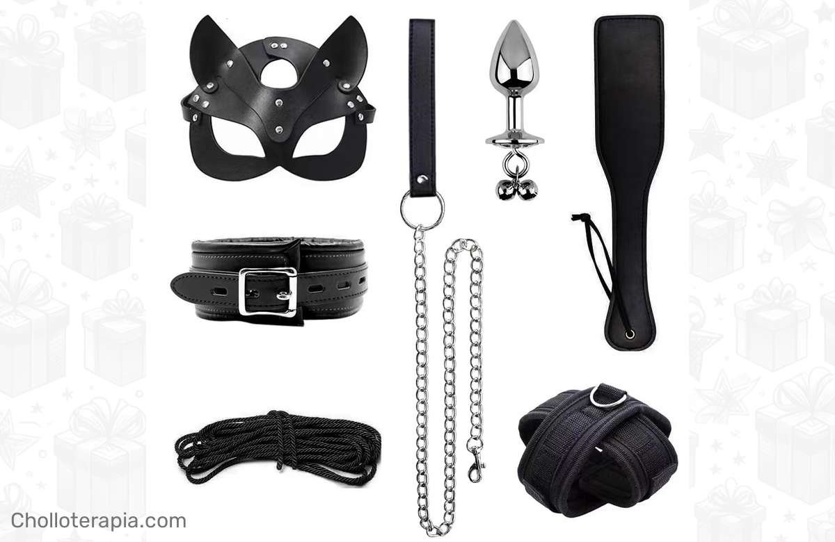 ¡Locura de diversión con las esposas de esponja para adultos! ¡Ahorra mucho en un set de 7 piezas!