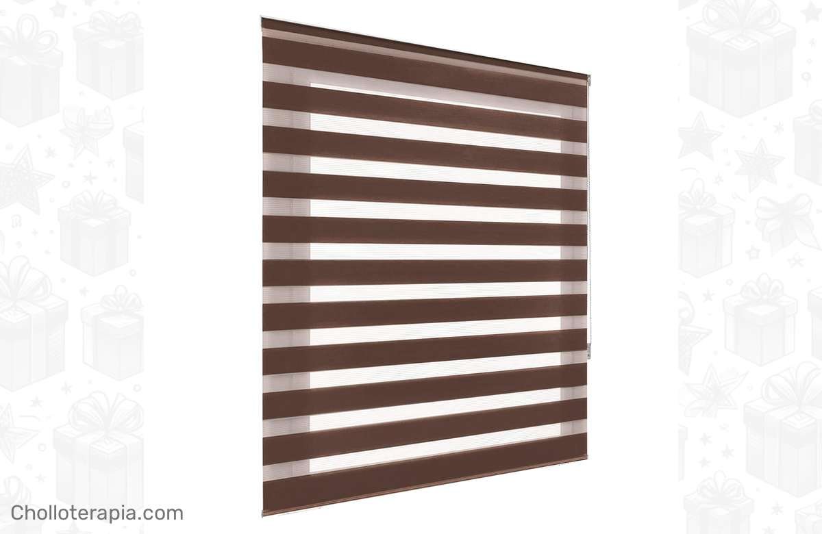 ¡Luces y sombras en tus ventanas! Persiana enrollable doble capa: ¡fácil instalación y combinación ideal!
