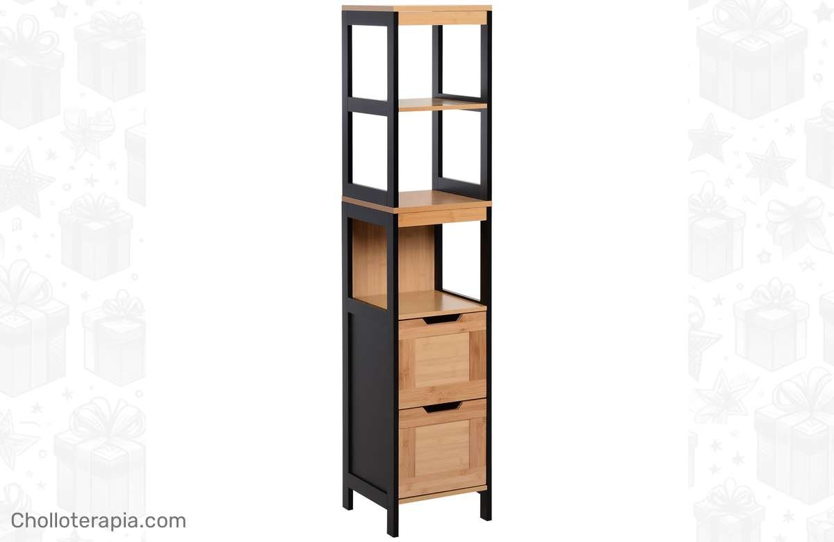 ¡No dejes escapar esta oferta única! Organizador de baño con estantes y cajones, ¡el toque ideal para tu espacio!