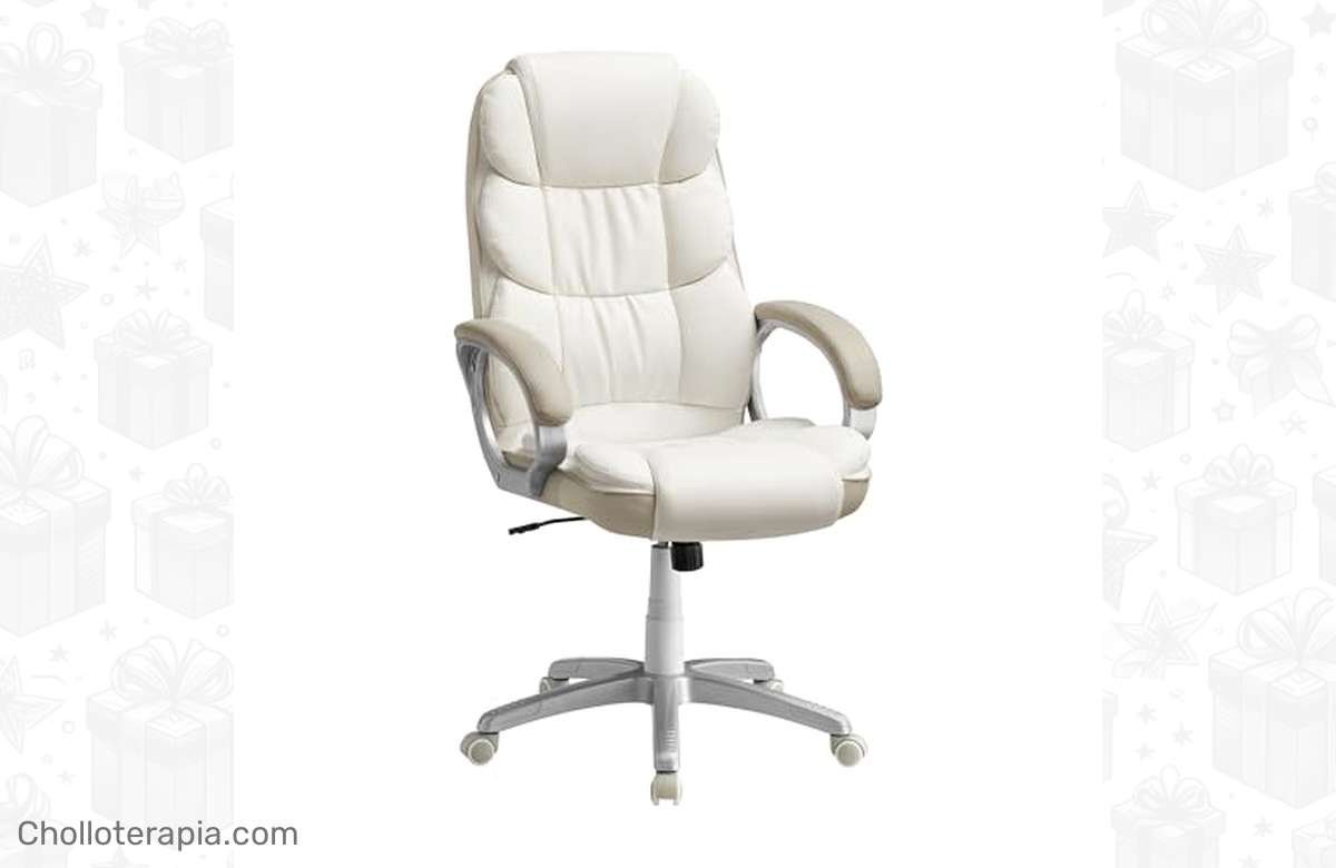 ¡No dejes pasar esta oferta única de la silla de oficina SONGMICS OBG024W01! ¡La mejor calidad a un precio inigualable para una comodidad incomparable!