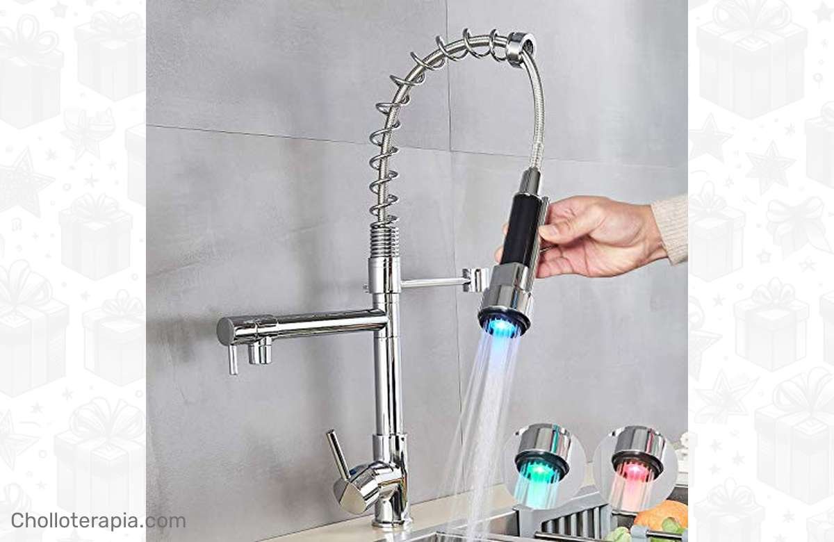¡No dejes pasar esta oportunidad! Grifo de cocina LED con agua caliente y fría ¡Aprovecha ya!