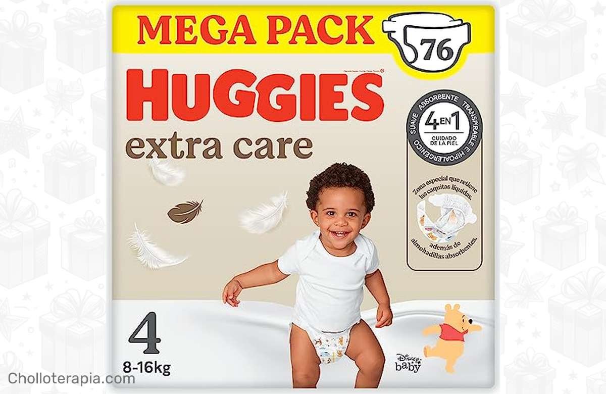 ¡No te pierdas esta ganga! Huggies Extra Care Pañal para bebé con Disney Talla 4, 76 Pañales a precio de saldo