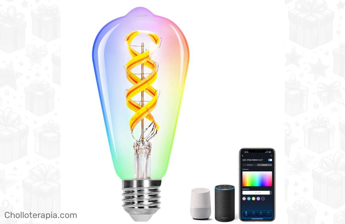 ¡No te quedes a oscuras! Bombilla inteligente WiFi WB ST64 E27 alucinante.