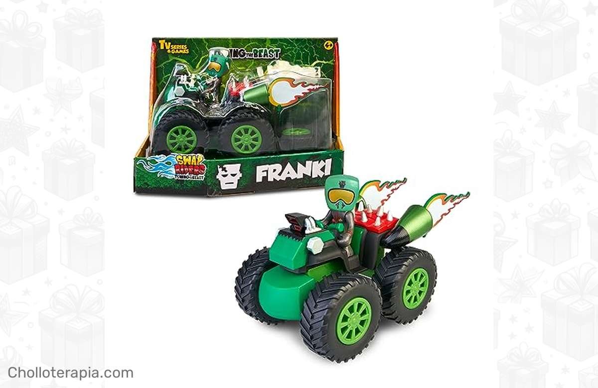 ¡No te quedes sin el Quad FRANKI de Swap Riders! El juguete más aterrador para niños y niñas desde 4 años. ¡Aprovecha esta oportunidad única!