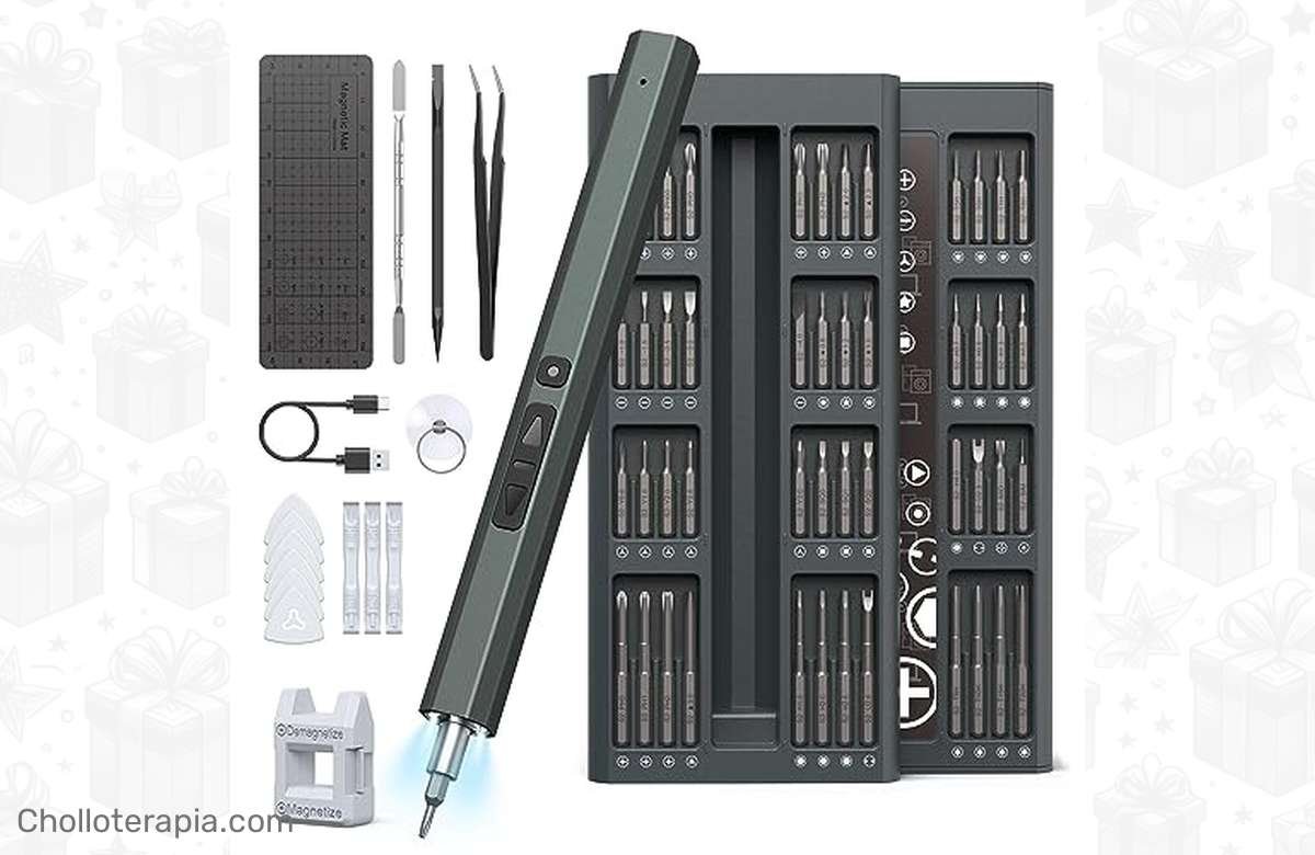 ¡No te quedes sin el kit de reparación ideal para tus dispositivos! ¡Hancaner Destornillador Eléctrico de Litio 82 en 1!