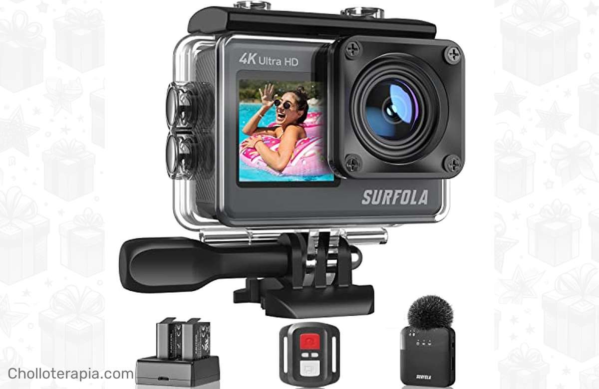 ¡No te quedes sin ella! Cámara deportiva 4K con 25% de descuento para sumergirte en emocionantes aventuras acuáticas y capturar cada instante.