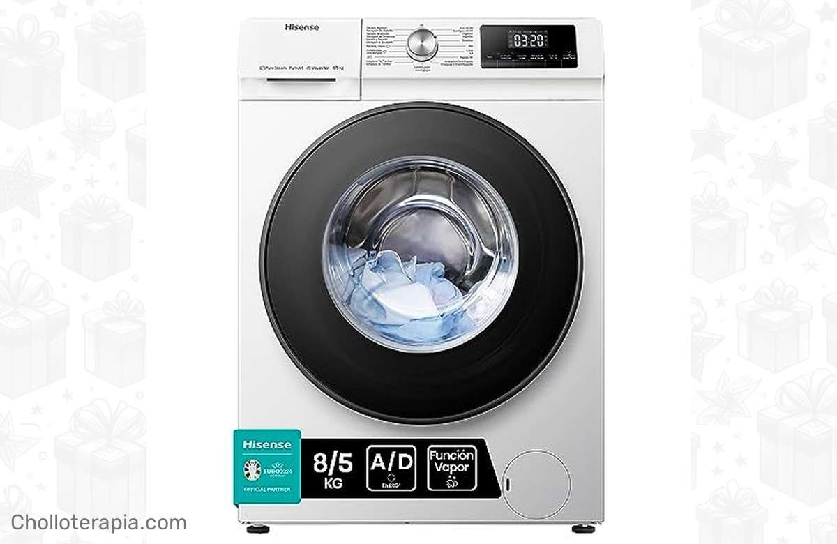 ¡No te quedes sin la Lavadora Secadora Hisense WDQA8014EVJM – 2 en 1 con Vapor, Tecnología Inverter y Carga Frontal! ¡Lava y seca tus prendas con estilo y comodidad!