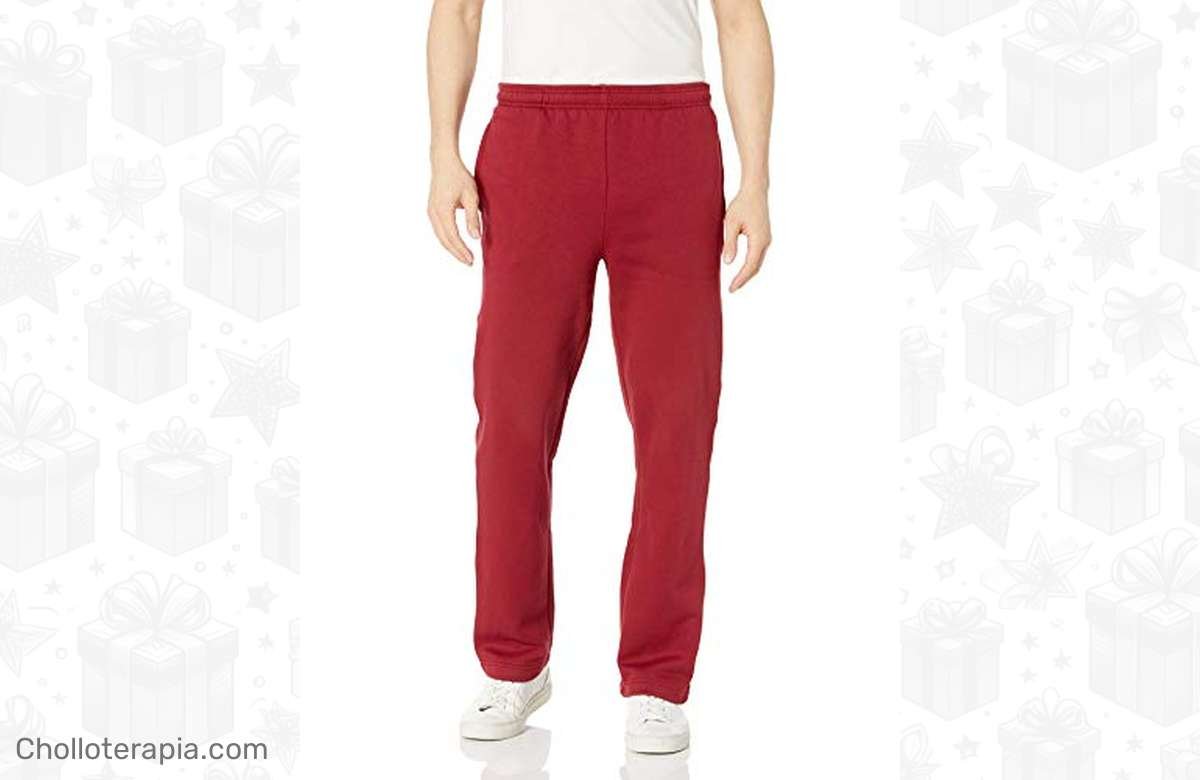 ¡No te quedes sin tu Pantalón de chándal de forro polar Amazon Essentials para hombres! ¡Descuento bestial!